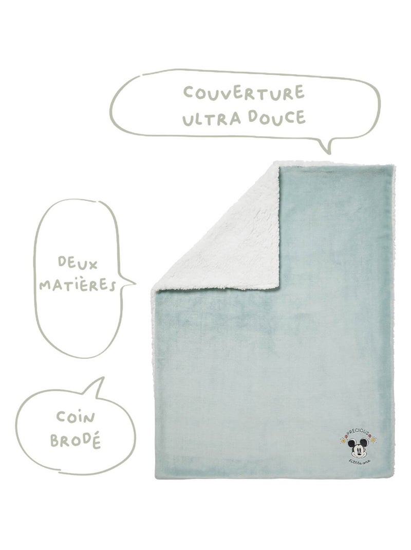 Couverture bébé Naissance en Polyester - Mickey Good Morning - Disney Baby Vert - Kiabi
