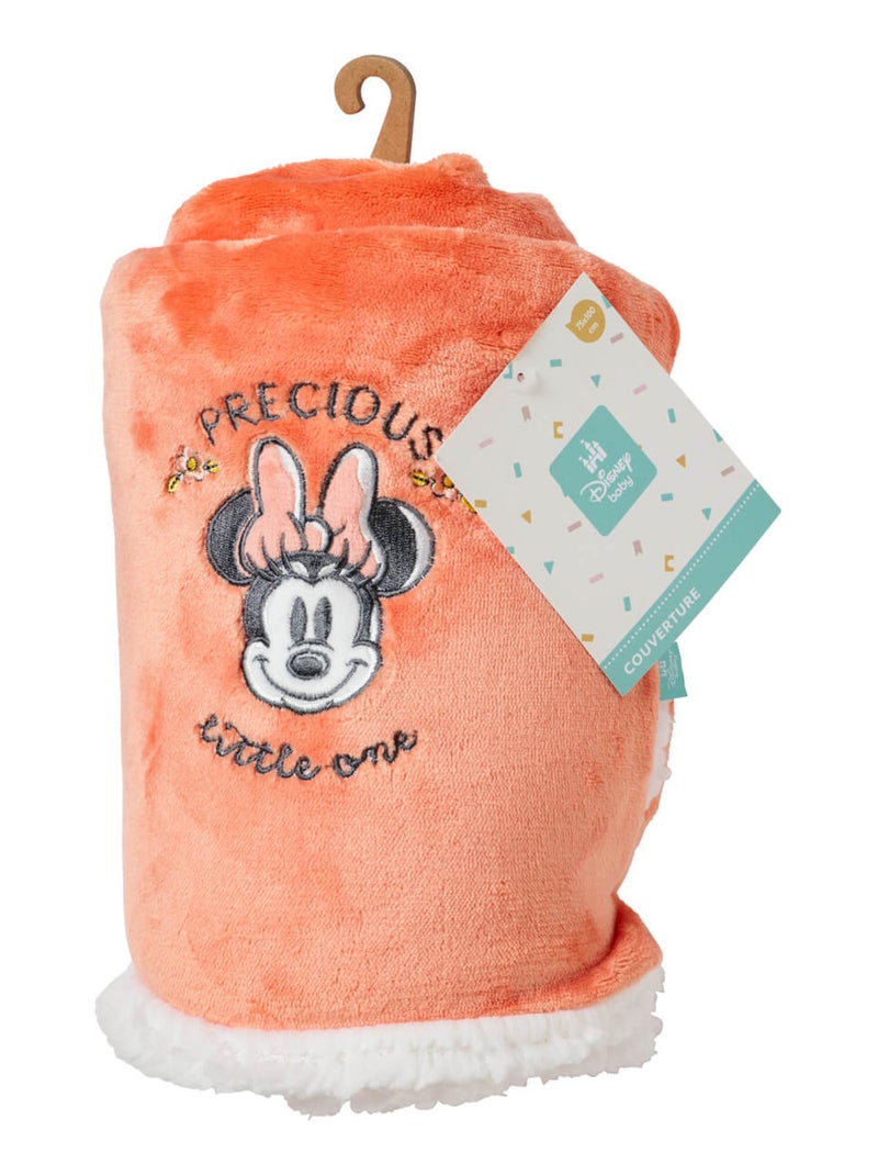 Couverture bébé Naissance en Polyester - Minnie Good Morning - Disney Baby Rose - Kiabi