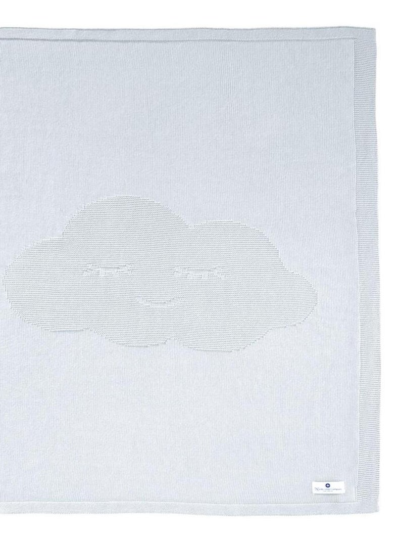 Couverture bébé nuage en coton 70 x 100 cm Gris - Kiabi