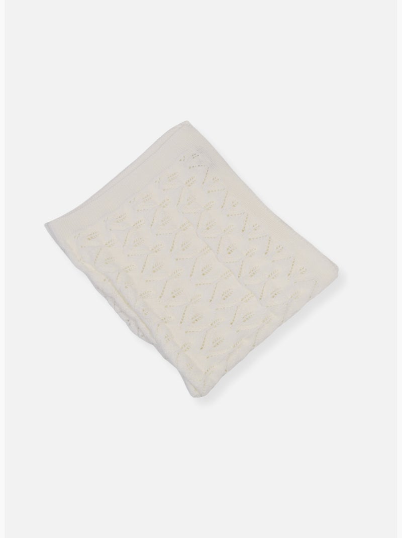 Couverture bébé plume 100% coton Blanc - Kiabi
