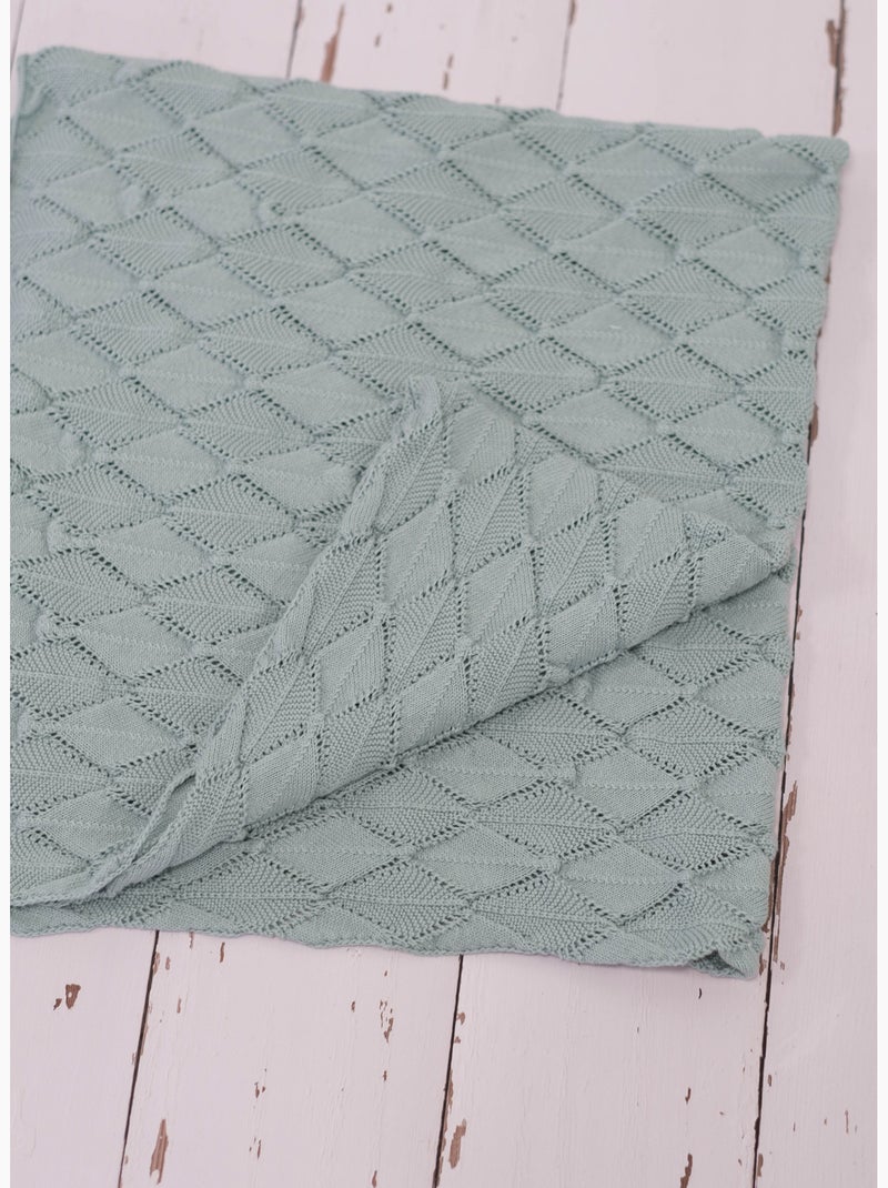 Couverture bébé plume 100% coton Bleu - Kiabi