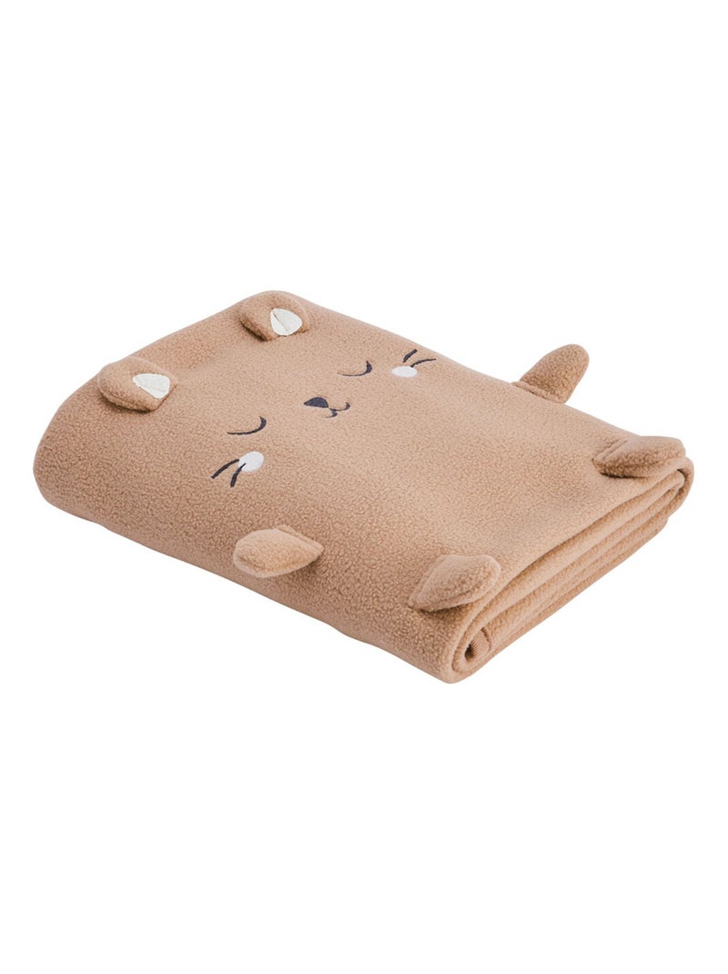 Couverture bébé polaire Mini Loutre Beige foncé - Kiabi