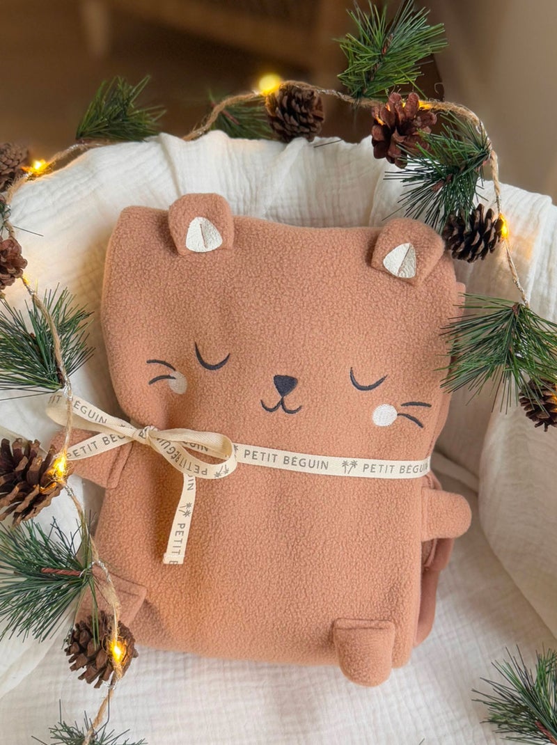 Couverture bébé polaire Mini Loutre Beige foncé - Kiabi