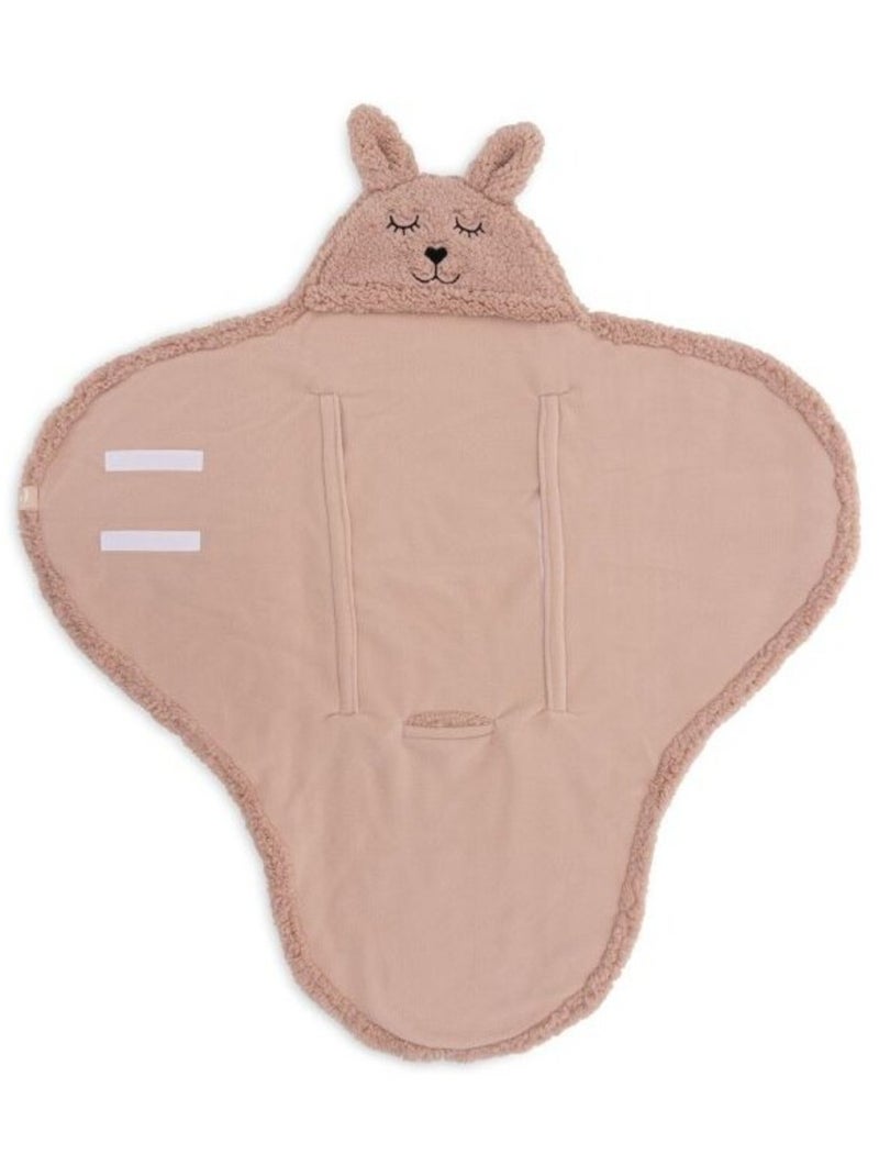 Couverture bébé portefeuille Bunny Rose foncé - Kiabi
