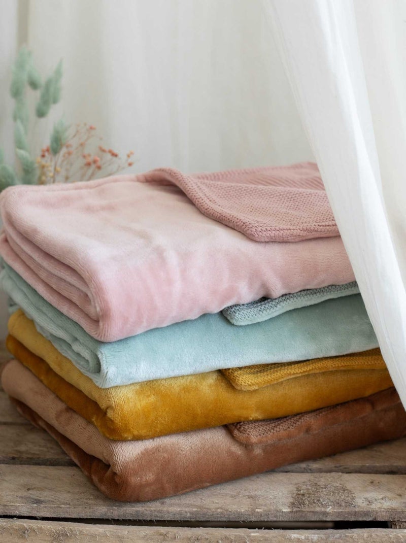 Couverture Bébé Réversible Vert olive - Kiabi