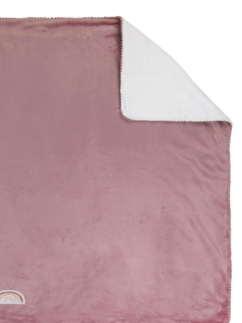 Couverture bébé supersoft Pauline & Sasha (75 x 100 cm) Rose - Kiabi