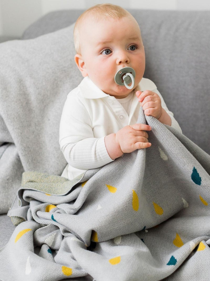 Couverture Pour Bébé De Luxe 100% Cachemire - Blanc - Fait Main à