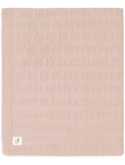 Couverture Berceau 75x100cm Grain knit Rose Sauvage - Jollein - Kiabi