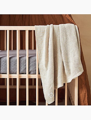 Couverture Berceau Basic Knit en coton Jollein