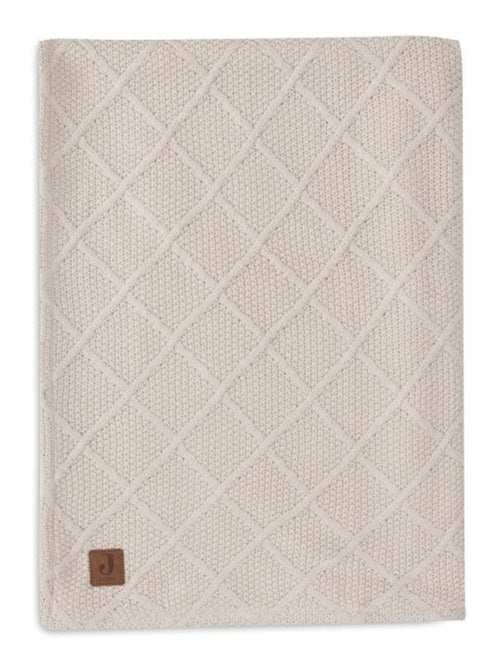Couverture berceau Check Knit en coton - Kiabi