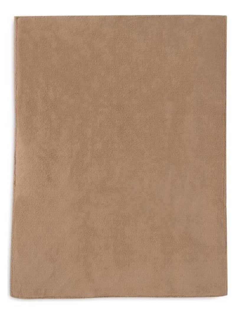 Couverture berceau Check Knit en coton Jollein Marron - Kiabi