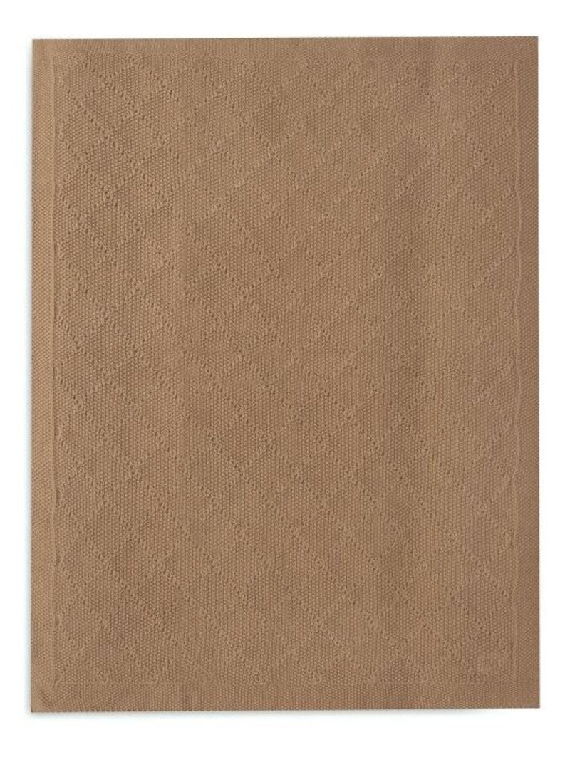 Couverture berceau Check Knit en coton Jollein Marron - Kiabi