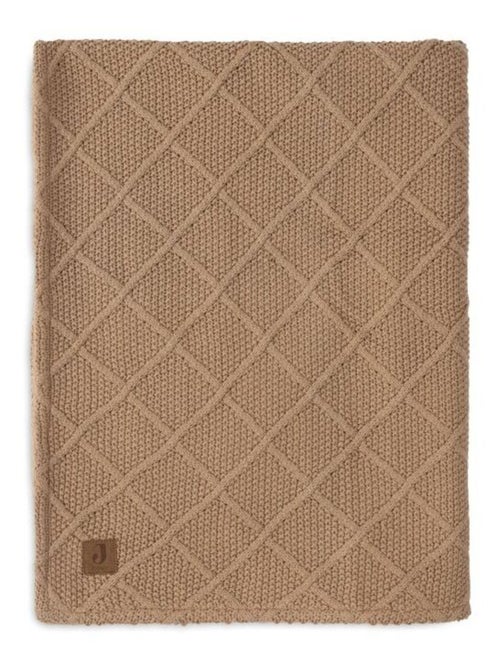 Couverture berceau Check Knit en coton - Kiabi