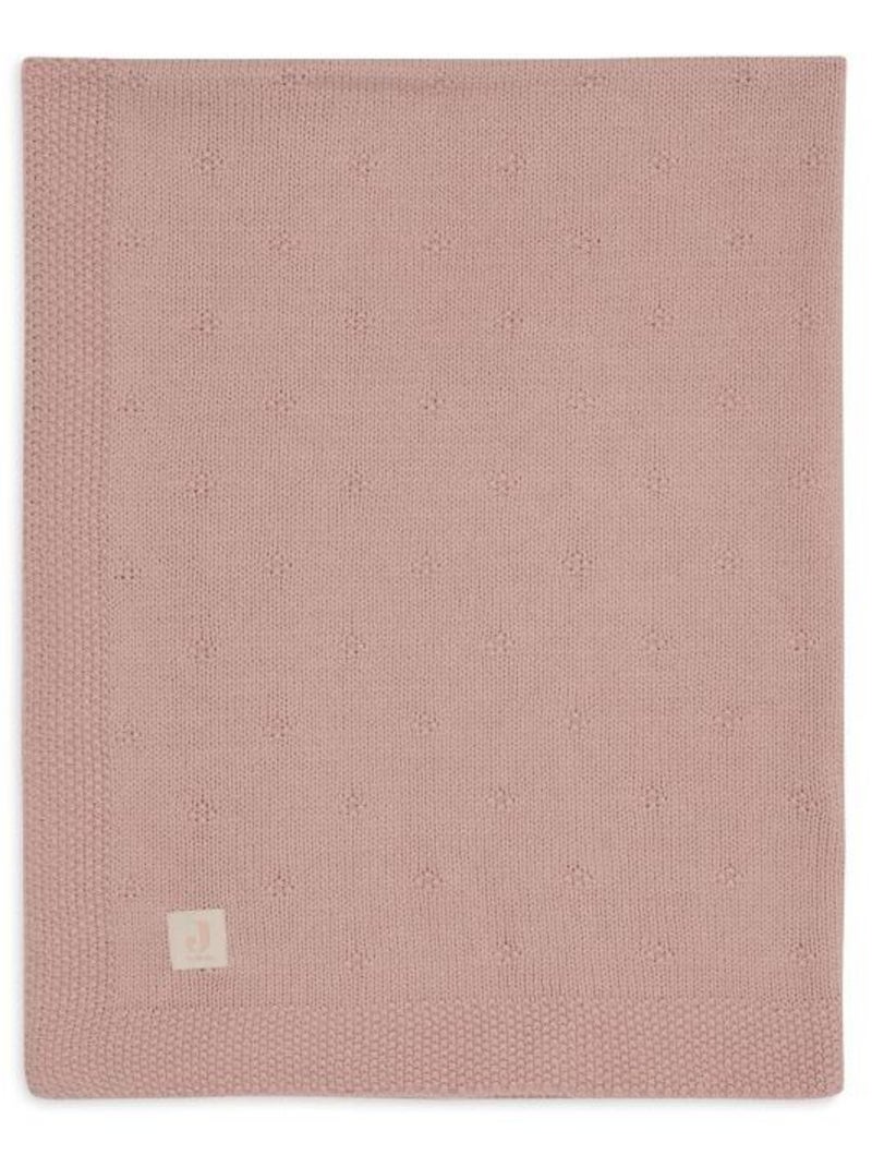 Couverture berceau Cosy Knit en coton Jollein Rose - Kiabi