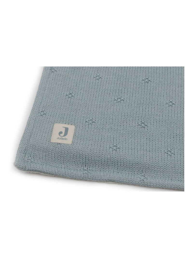 Couverture berceau Cosy Knit en coton Jollein Vert - Kiabi