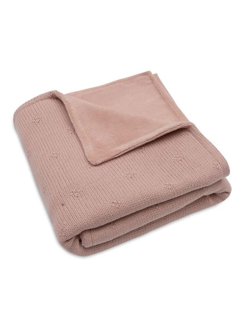 Couverture berceau Cosy Knit en coton Rose - Kiabi