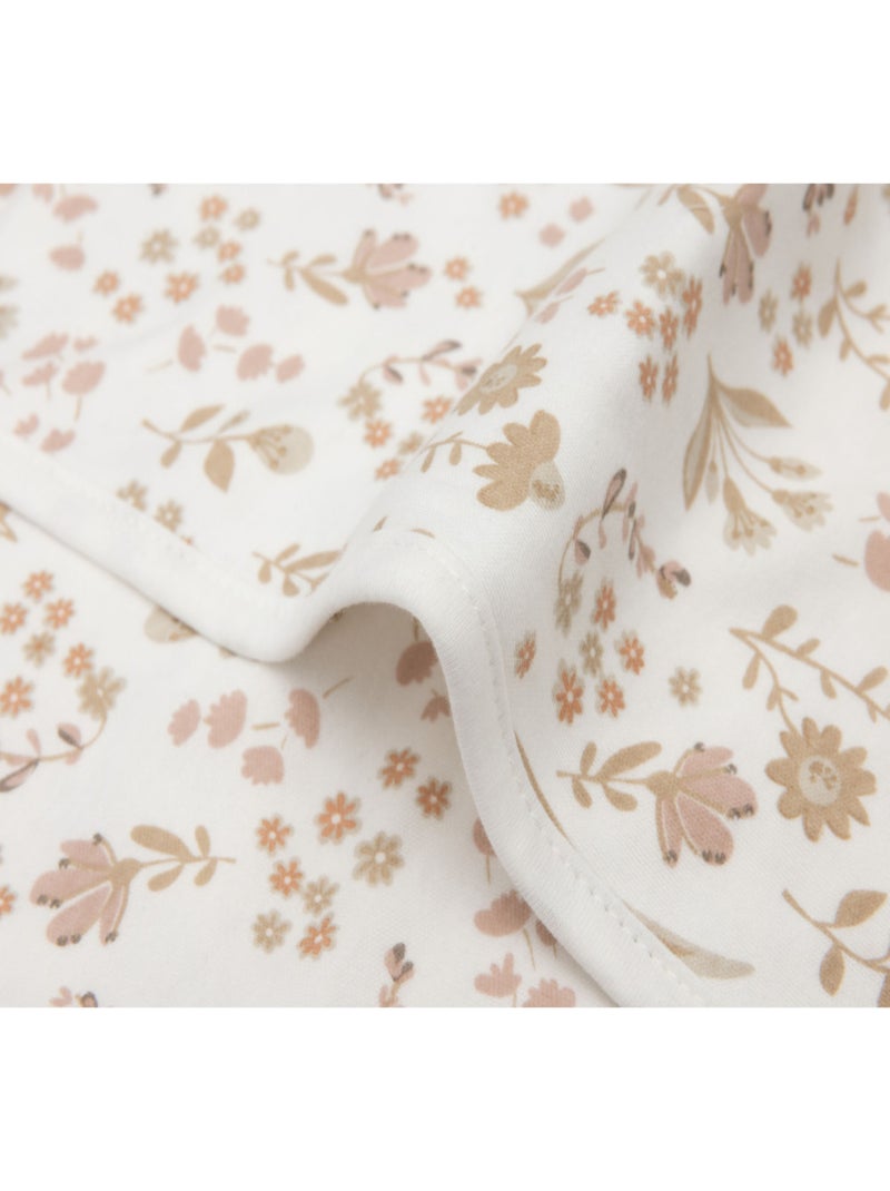 Couverture berceau en coton Bloomy Jollein Rose - Kiabi