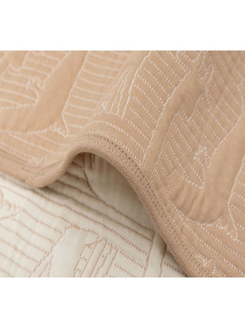 Couverture berceau en coton Jollein Marron - Kiabi