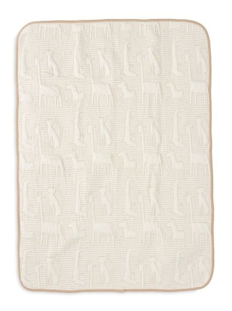Couverture berceau en coton Jollein Marron - Kiabi