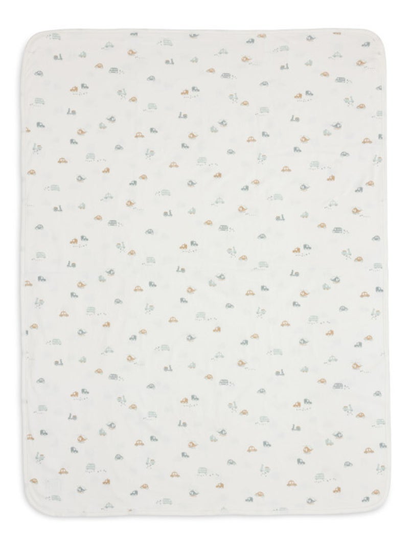 Couverture berceau en coton On The Go Blanc - Kiabi