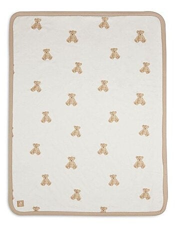 Couverture berceau Jersey Teddy Bear en coton bio