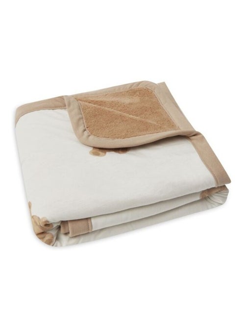 Couverture berceau Jersey Teddy Bear en coton bio - Kiabi