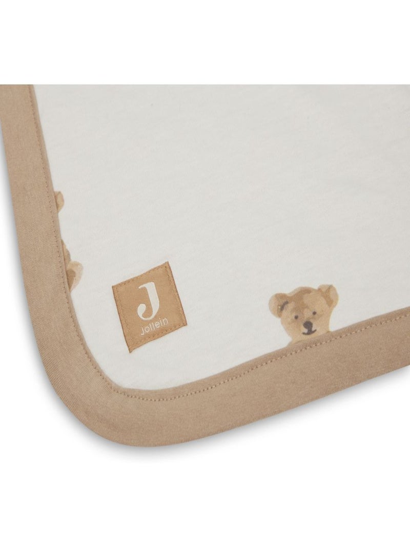 Couverture berceau Jersey Teddy Bear en coton bio Jollein Beige - Kiabi