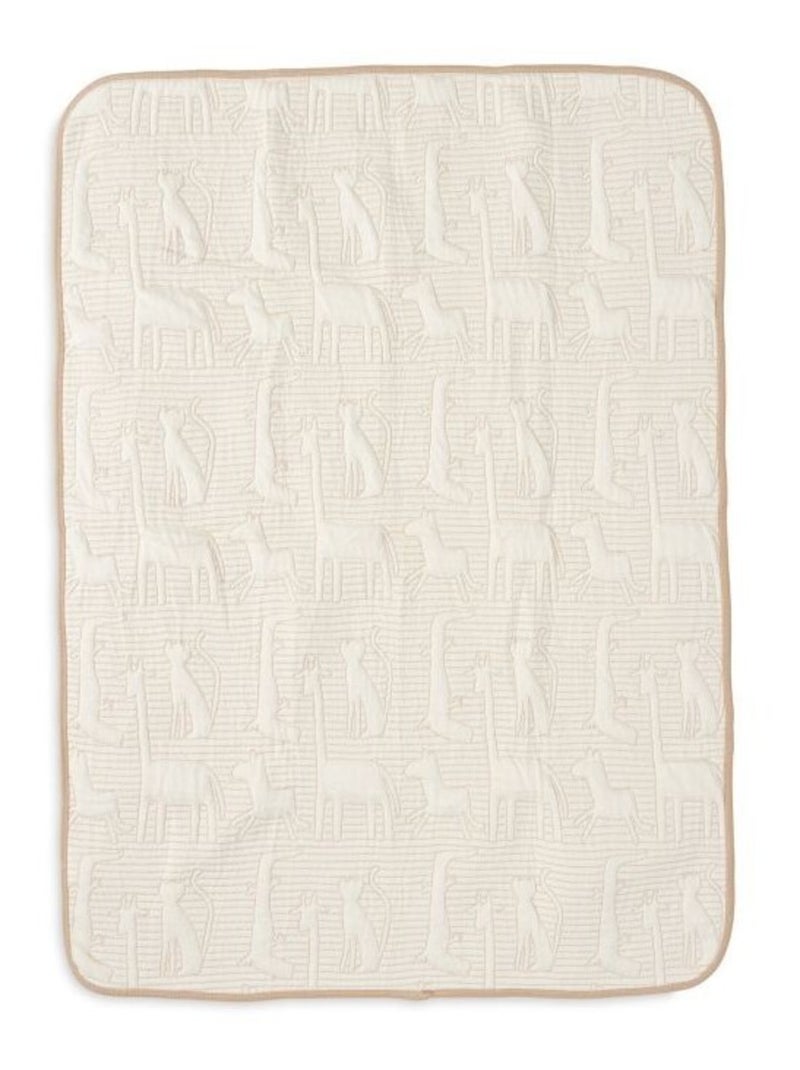 Couverture berceau Jungle Jambo en coton Jollein Marron - Kiabi