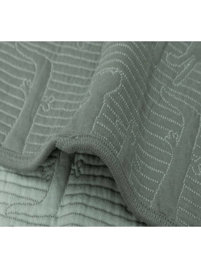 Couverture berceau Jungle Jambo en coton Jollein Vert - Kiabi