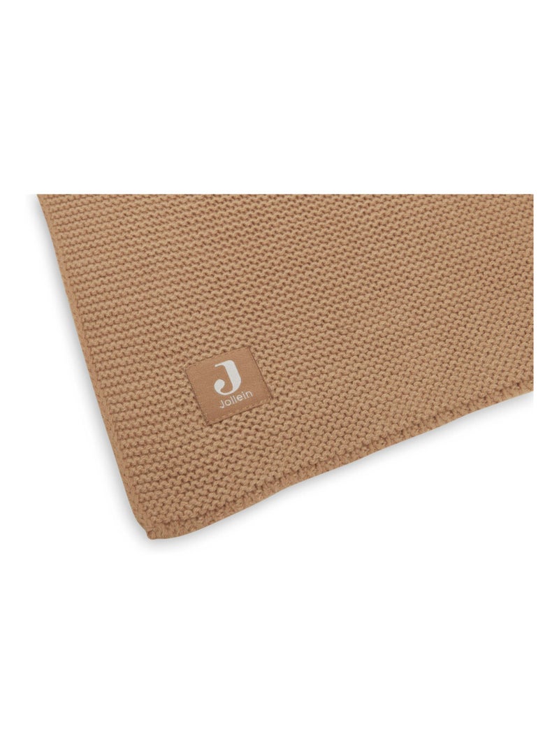 Couverture berceau Knit en coton Jollein Marron - Kiabi