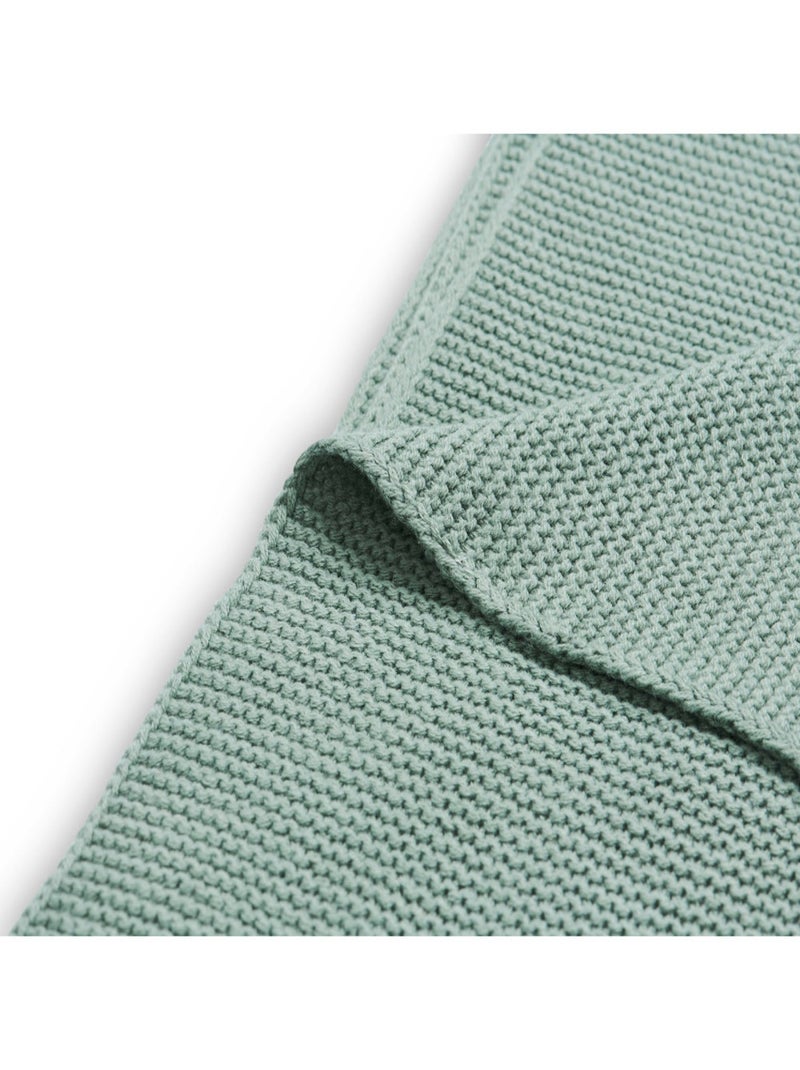 Couverture berceau Knit en coton Jollein Vert - Kiabi