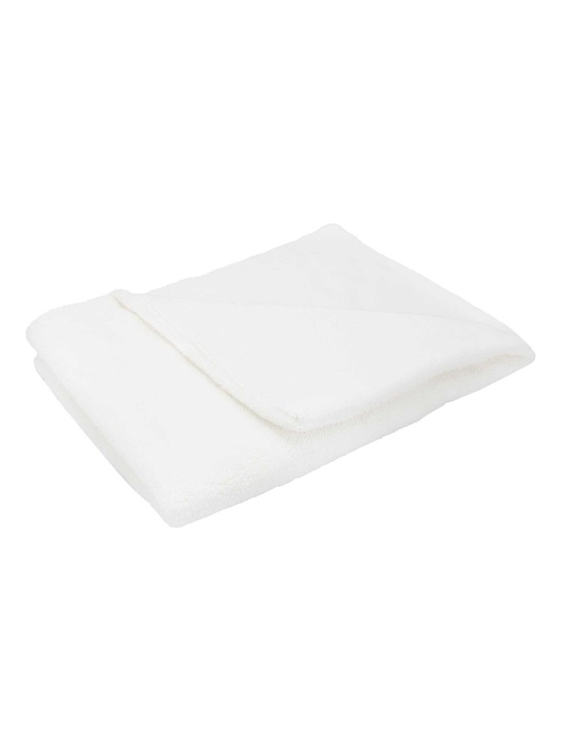 Couverture Bi matière - Wooly Blanc - Kiabi