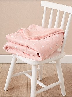 Couverture bi-matière 'chat' - Kiabi