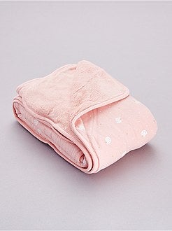 Couverture bi-matière 'chat' - Kiabi