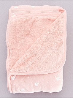 Couverture bi-matière 'chat' - Kiabi