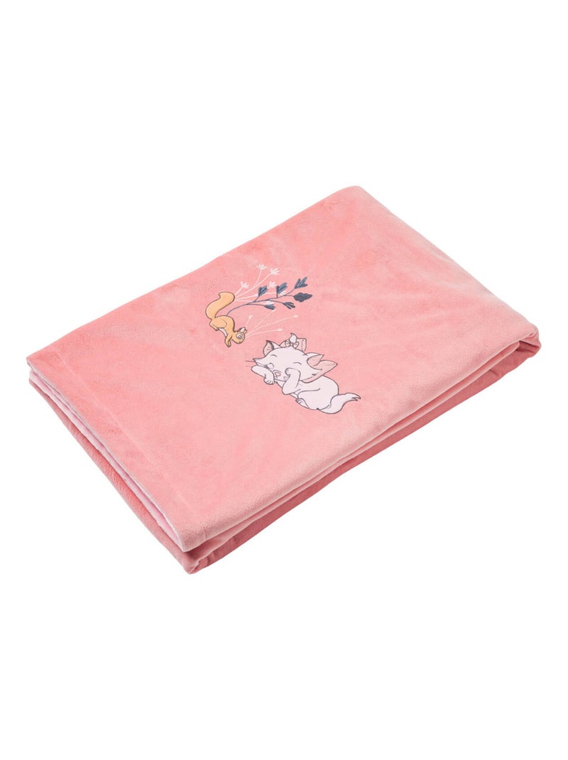 Couverture bi-matière Marie Sweet - 100x150 cm Rose - Kiabi