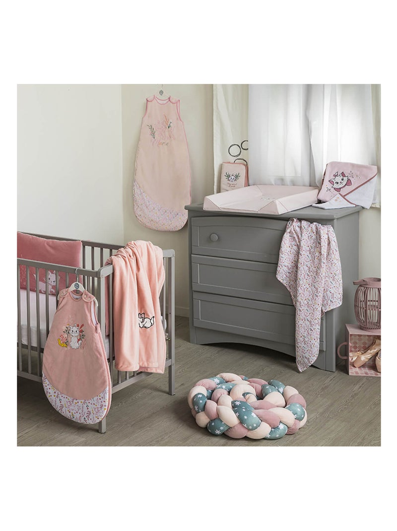 Couverture bi-matière Marie Sweet - 100x150 cm Rose - Kiabi