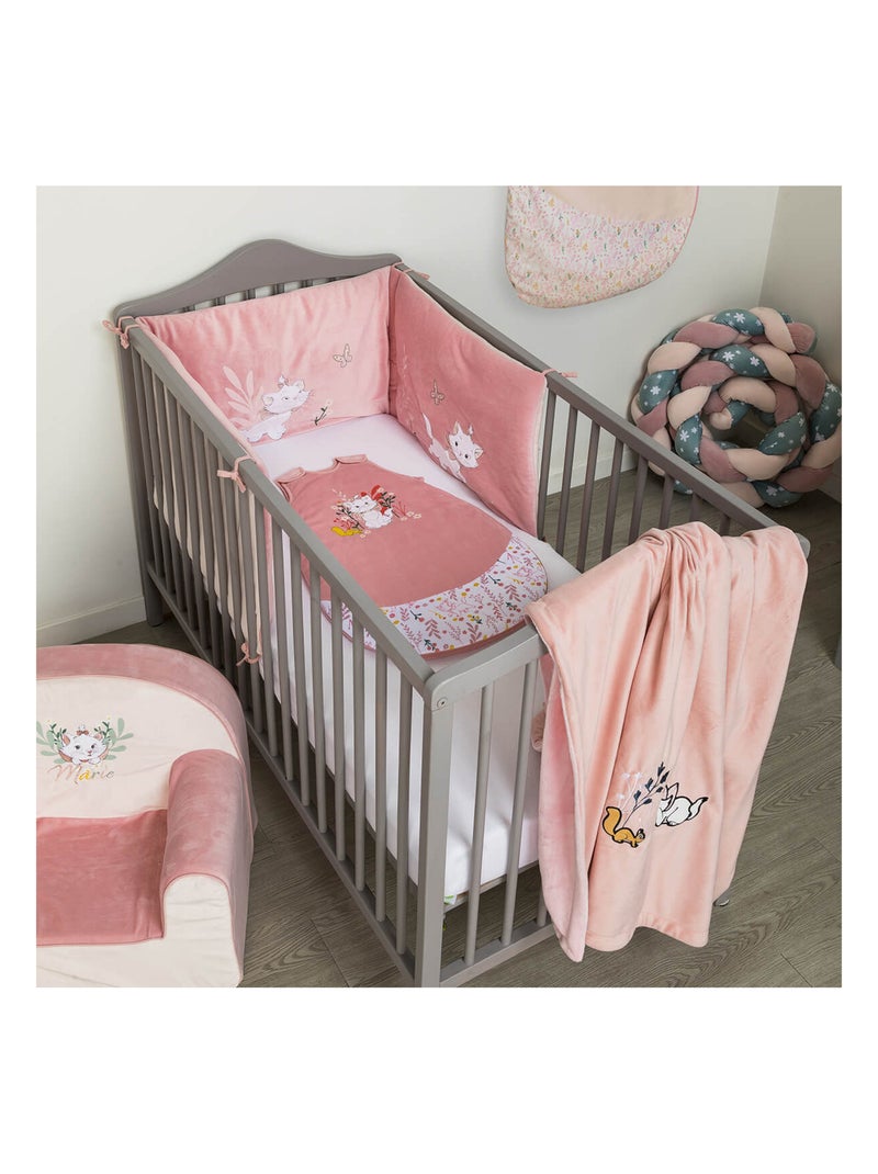 Couverture bi-matière Marie Sweet - 100x150 cm Rose - Kiabi