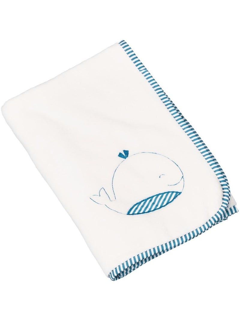 Couverture Blue Baleine - SAUTHON Blanc - Kiabi