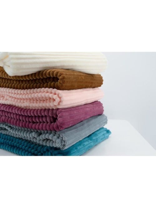 Couverture boudoir en micro-velours côtelé pour bébé - Kiabi