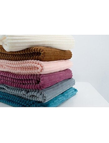 Couverture boudoir en micro-velours côtelé pour bébé
