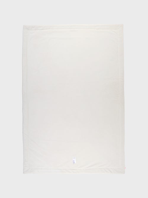 Couverture brodée kaki 100x140 cm en Veloudoux® Noukie's - Kiabi