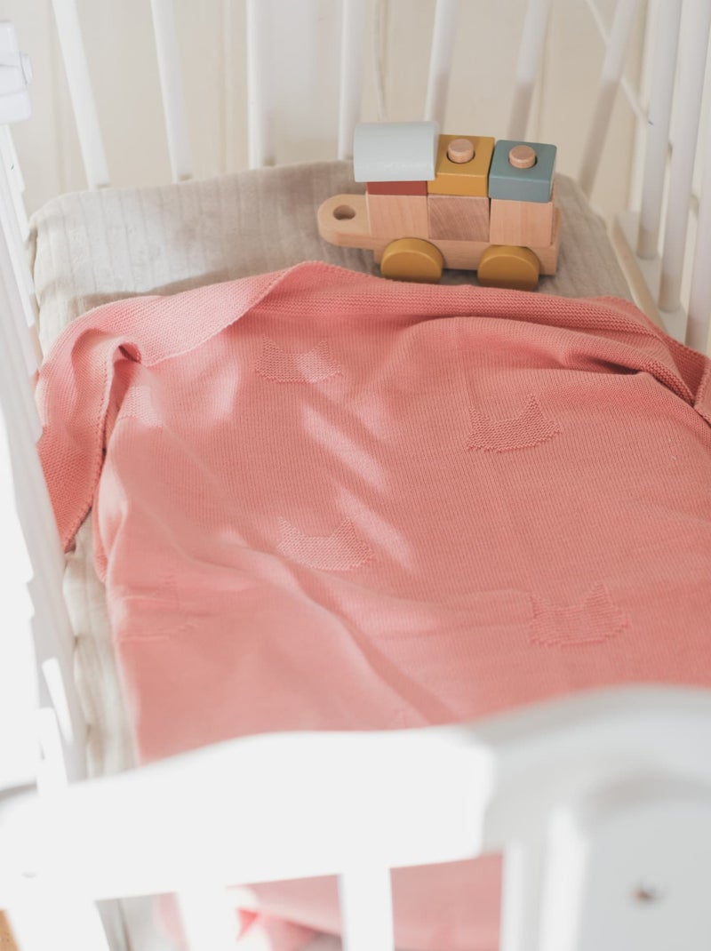 Couverture CHAT Rose - Kiabi