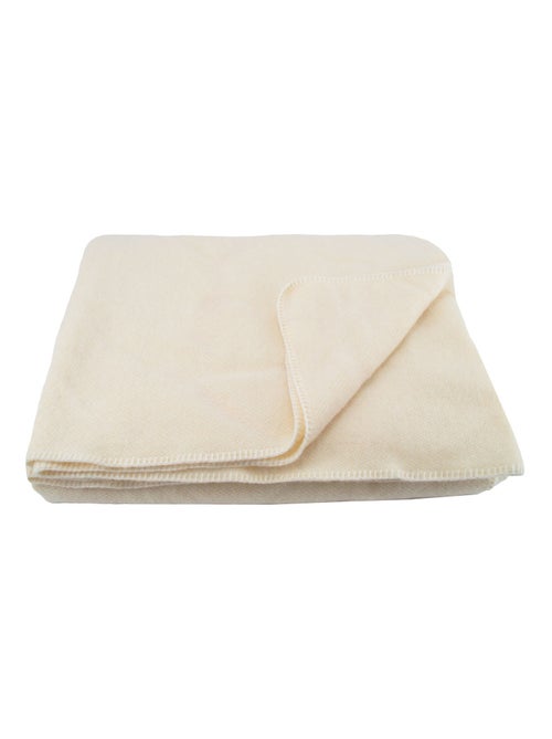 Couverture chaude laine et mohair - Kiabi
