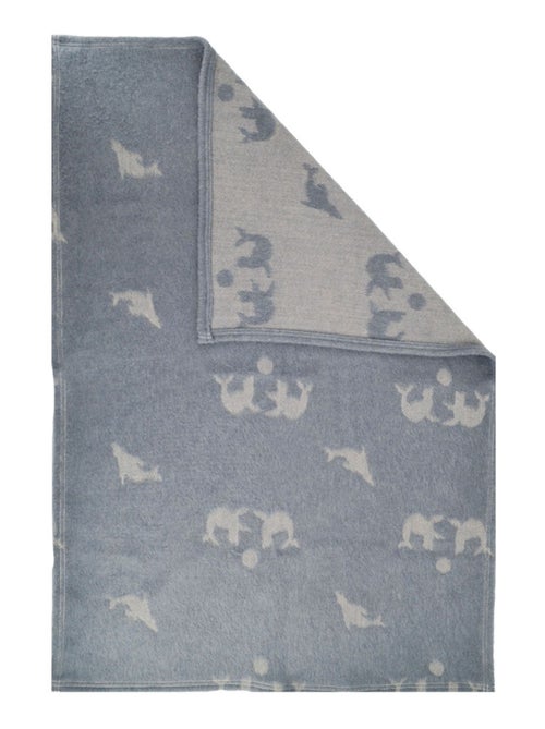 Couverture chaude pour enfant motif animaux marins - Kiabi
