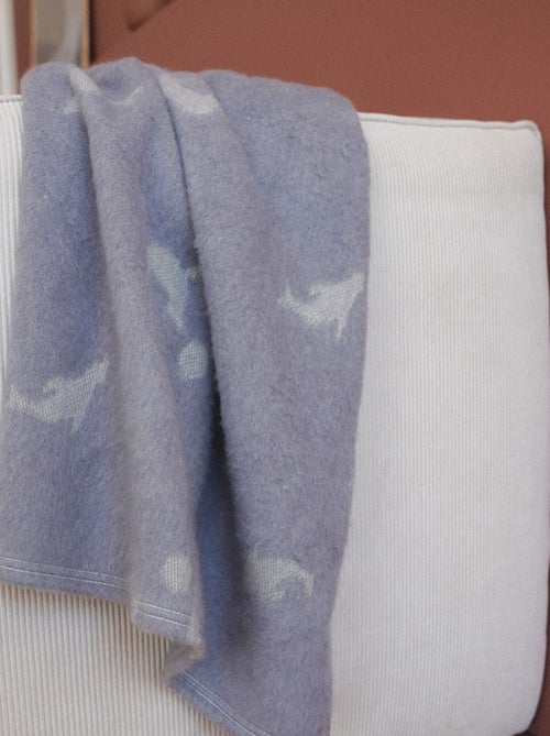 Couverture chaude pour enfant motif animaux marins - Kiabi