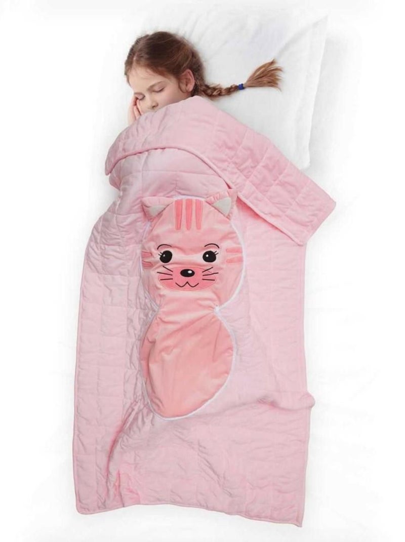 Couverture convertible Chat 110x150 Rose - Kiabi