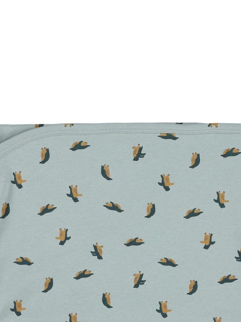 Couverture cotton 75x100cm PEPPY PENGUIN Bleu - Kiabi