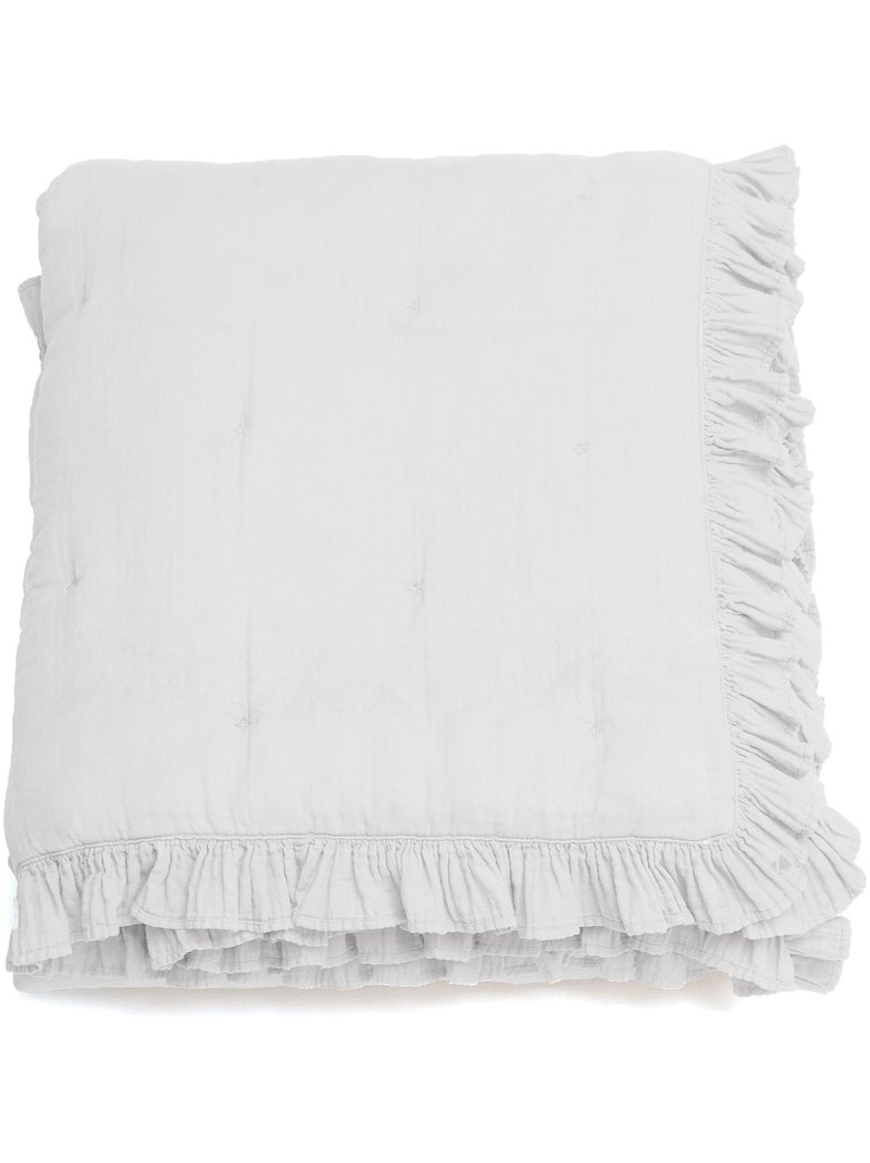 Couverture courtepointe ELZA Blanc - Kiabi