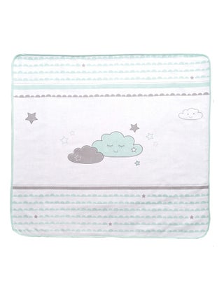 Couverture de bébé deux faces polaire doux et coton 'Roba happy cloud'